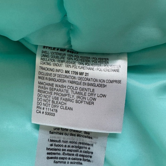 Arctix Winter Coat.  Girls size large.  Teal with pink details. - Picture 12 of 12